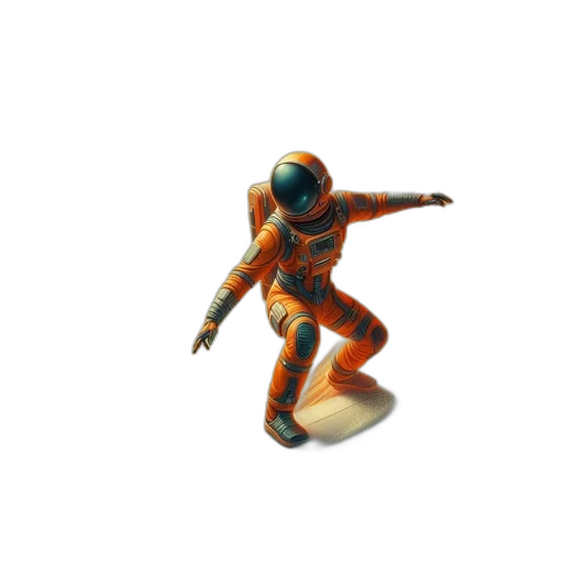 robot, creature, staff, 3d render transparent PNG cut-out