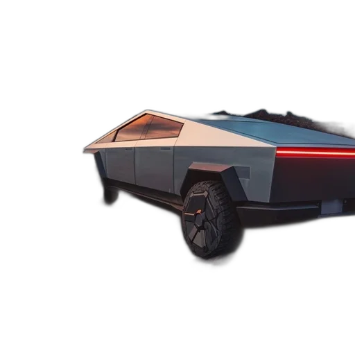 car, concept art, 3d render, cyberpunk transparent PNG cut-out
