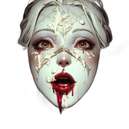 mask, face, crown, concept art transparent PNG cut-out