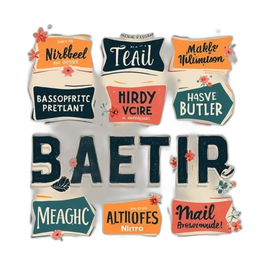 font, design, collections transparent PNG cut-out