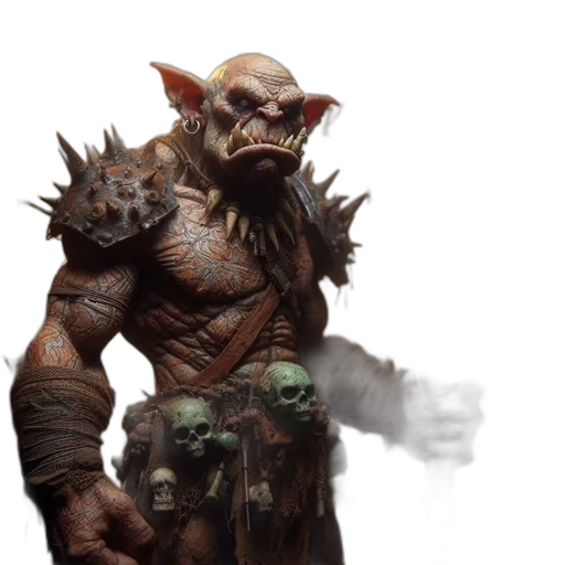 creature, staff, concept art, fantasy art transparent PNG cut-out