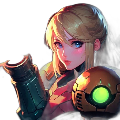 weapon, robot, staff, face transparent PNG cut-out