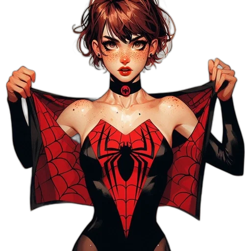dress, comic book art, concept art, pixel art transparent PNG cut-out