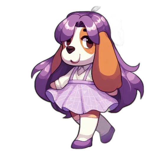 dress, staff, creature, animal transparent PNG cut-out