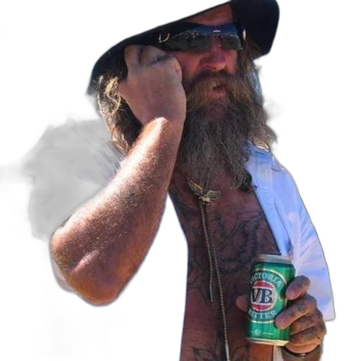 hat, jacket, bottle, staff transparent PNG cut-out