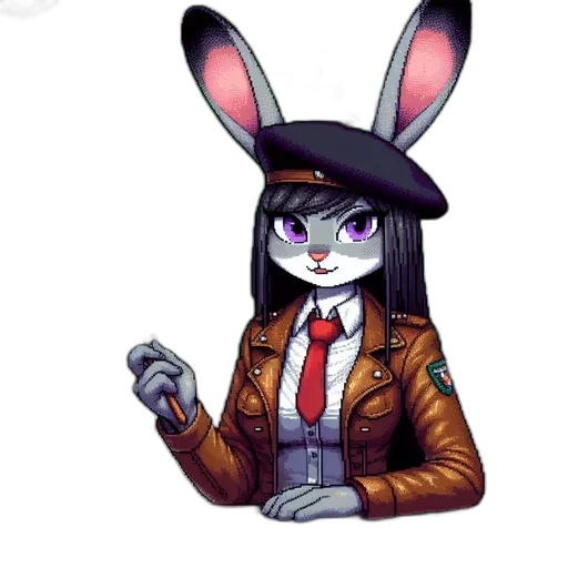 jacket, staff, animal, weapon transparent PNG cut-out