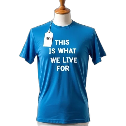 mannequin, wearing, blue, t-shirt transparent PNG cut-out