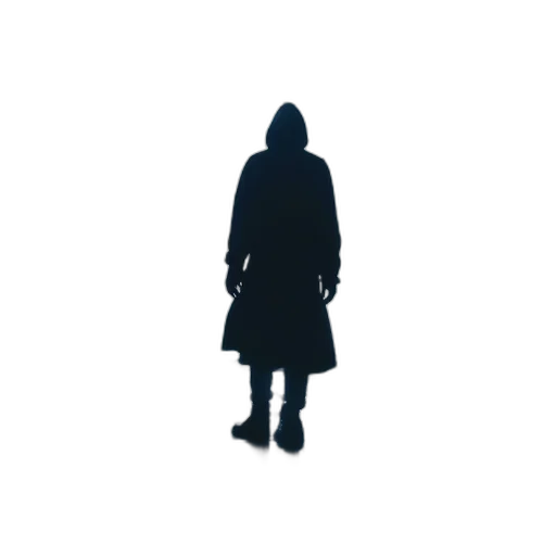 jacket, staff, mask, creature transparent PNG cut-out