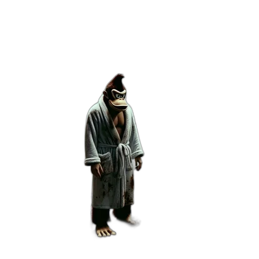 staff, creature, jacket, hat transparent PNG cut-out