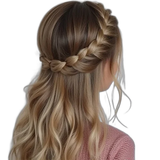 hair, jewelry, crown, photorealistic transparent PNG cut-out