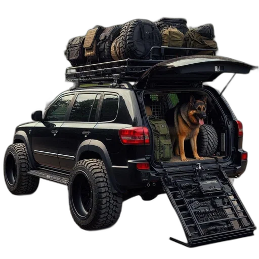 car, animal, weapon, concept art transparent PNG cut-out