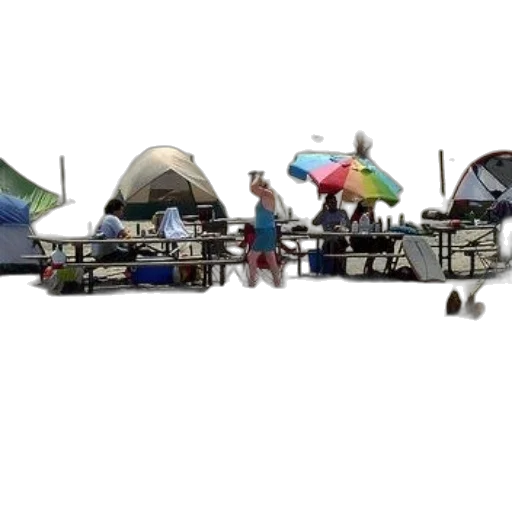umbrella, 3d render, concept art, group transparent PNG cut-out