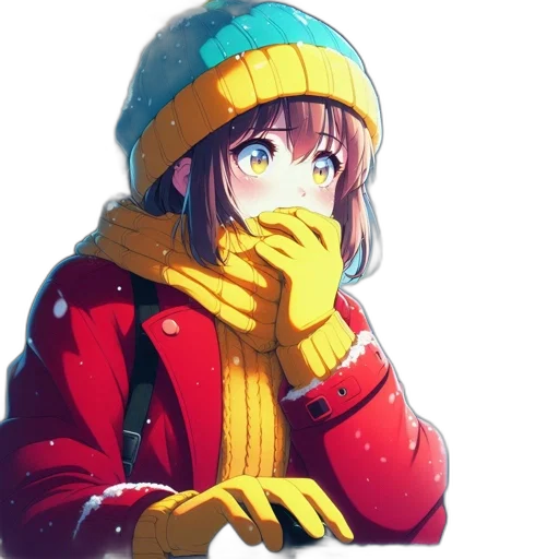 hat, face, jacket, umbrella transparent PNG cut-out