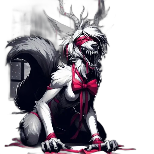 creature, animal, mask, concept art transparent PNG cut-out