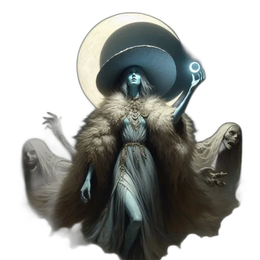 staff, crown, mask, creature transparent PNG cut-out