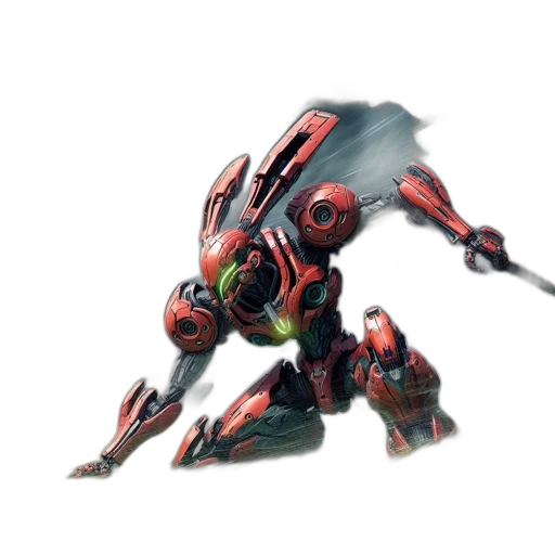 robot, weapon, dragon, creature transparent PNG cut-out