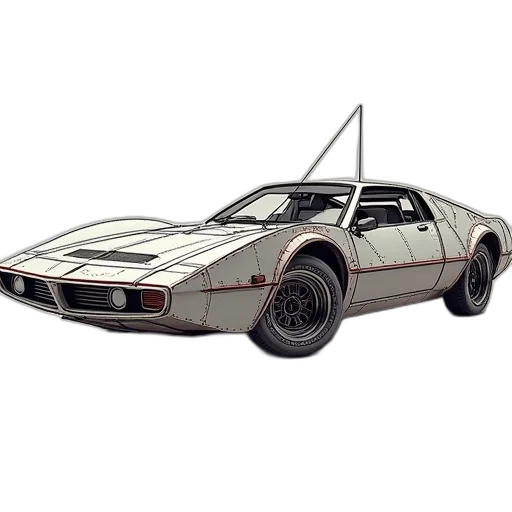 car, concept art, 3d render, photorealistic transparent PNG cut-out