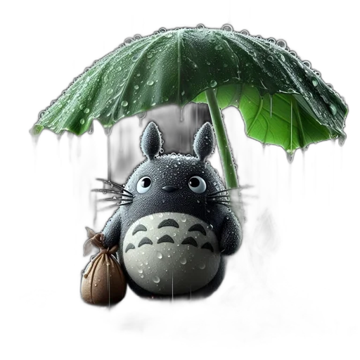 umbrella, hat, animal, creature transparent PNG cut-out
