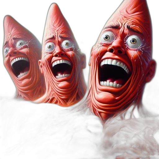 creature, mask, face, crown transparent PNG cut-out