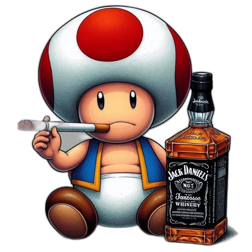 bottle, hat, weapon, robot transparent PNG cut-out