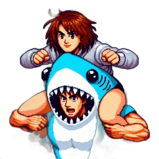 creature, animal, weapon, pixel art transparent PNG cut-out