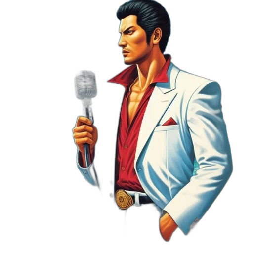 jacket, staff, comic book art, concept art transparent PNG cut-out