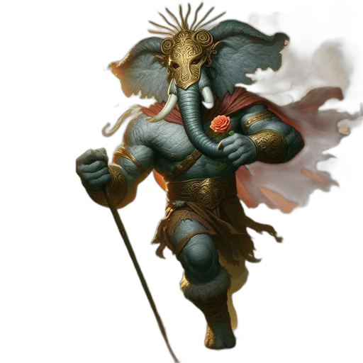 concept art, fantasy art, comic book art, photorealistic transparent PNG cut-out