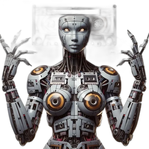 robot, face, cyberpunk, concept art transparent PNG cut-out