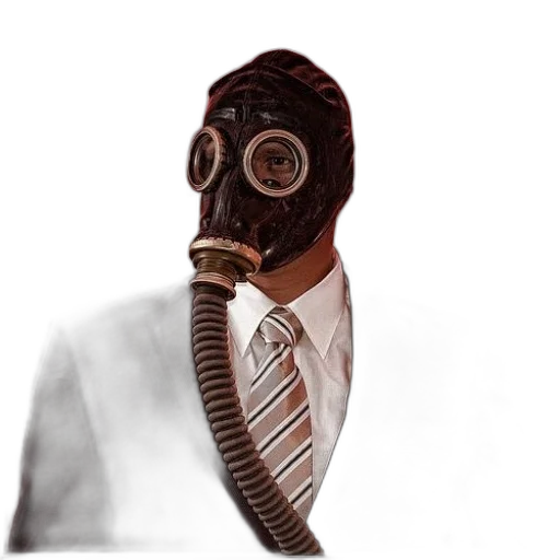 mask, robot, staff, jacket transparent PNG cut-out
