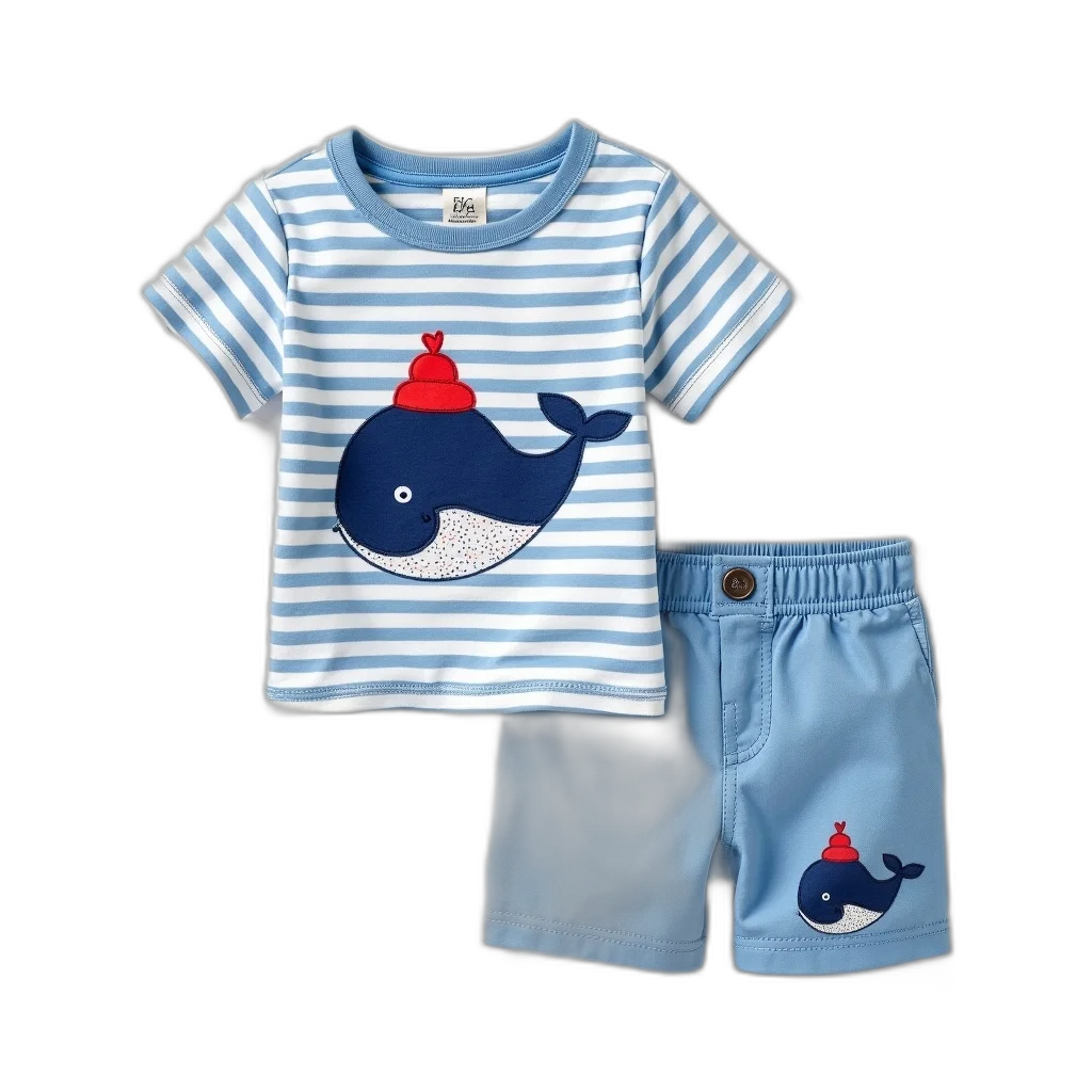 blue, child, outfit, consisting transparent PNG cut-out