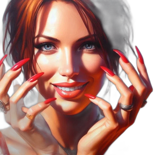 face, jewelry, photorealistic, fantasy art transparent PNG cut-out