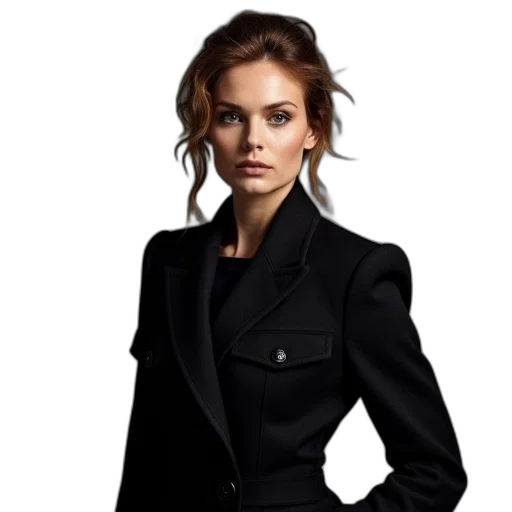 jacket, dress, staff, jewelry transparent PNG cut-out