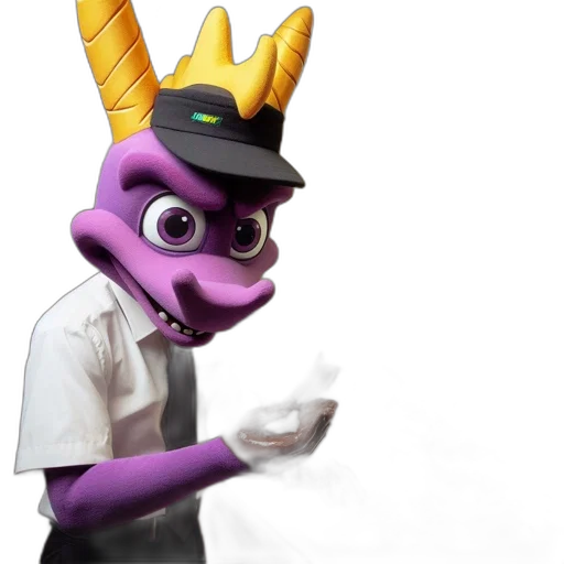 staff, crown, hat, creature transparent PNG cut-out