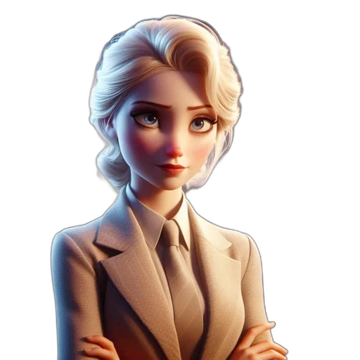 staff, jacket, face, 3d render transparent PNG cut-out