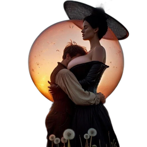 umbrella, dress, hat, mask transparent PNG cut-out