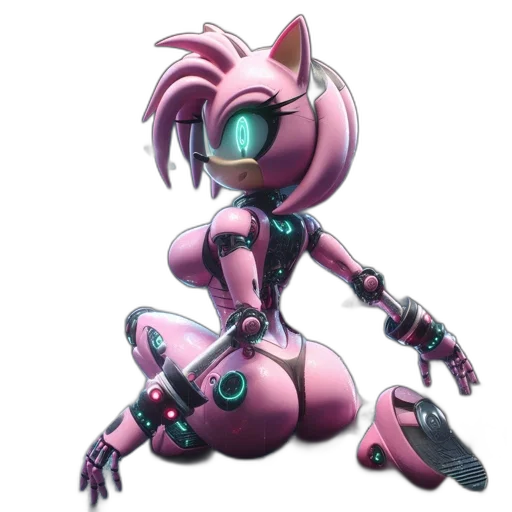 robot, weapon, concept art, cyberpunk transparent PNG cut-out