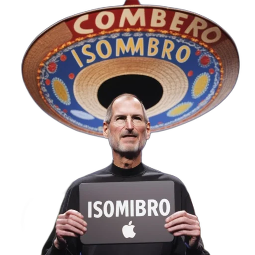 man, holds, isombro, sign transparent PNG cut-out