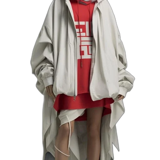 jacket, dress, robot, 3d render transparent PNG cut-out