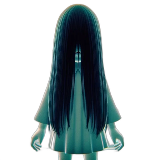 dress, hair, creature, mask transparent PNG cut-out