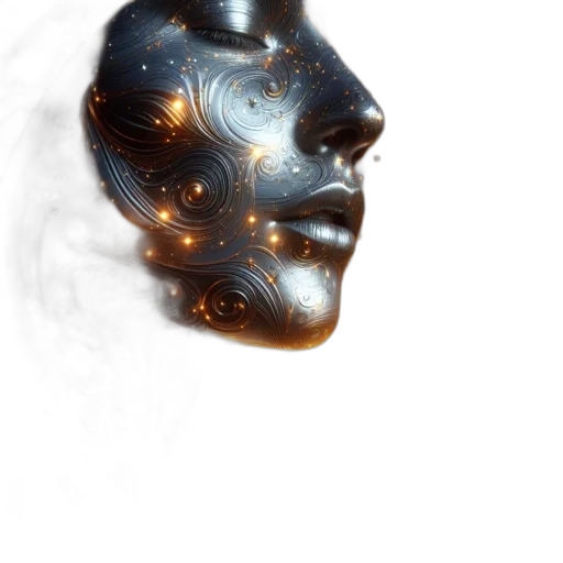 mask, face, crown, robot transparent PNG cut-out