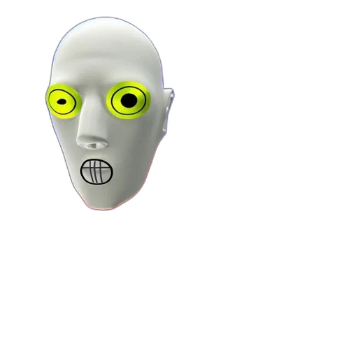 mask, robot, face, creature transparent PNG cut-out