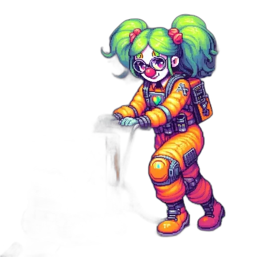 robot, weapon, staff, jacket transparent PNG cut-out