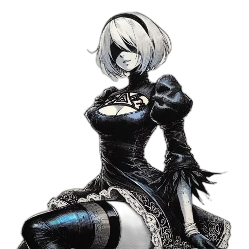 dress, robot, mask, weapon transparent PNG cut-out