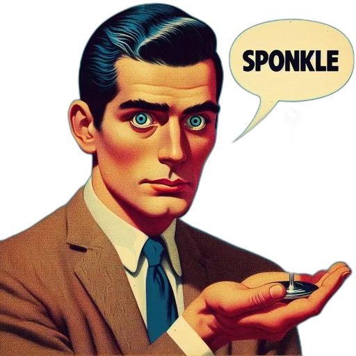 comic book art, man, suit, holds transparent PNG cut-out