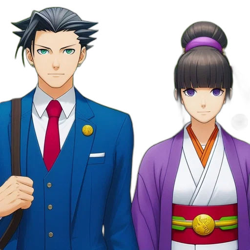 anime, concept art, blue, two transparent PNG cut-out