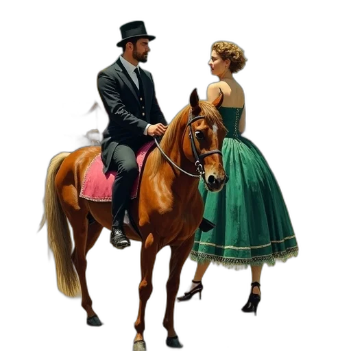 dress, hat, concept art, photorealistic transparent PNG cut-out