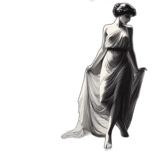 dress, jewelry, crown, staff transparent PNG cut-out