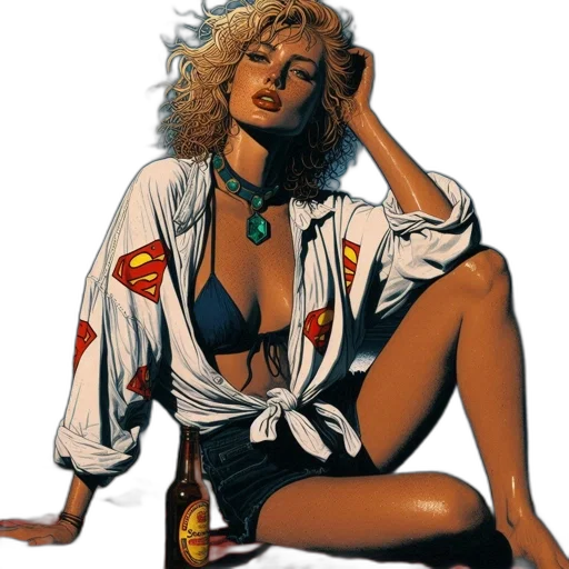 jacket, comic book art, concept art, cartoon transparent PNG cut-out