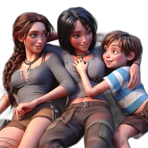concept art, fantasy art, comic book art, 3d render transparent PNG cut-out