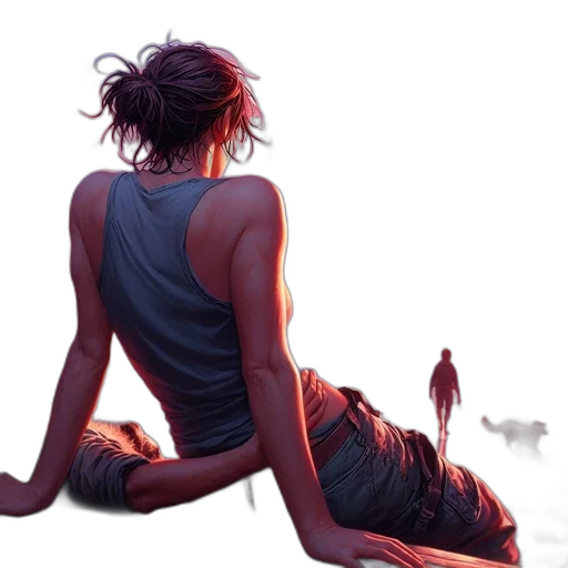 concept art, fantasy art, cyberpunk, comic book art transparent PNG cut-out
